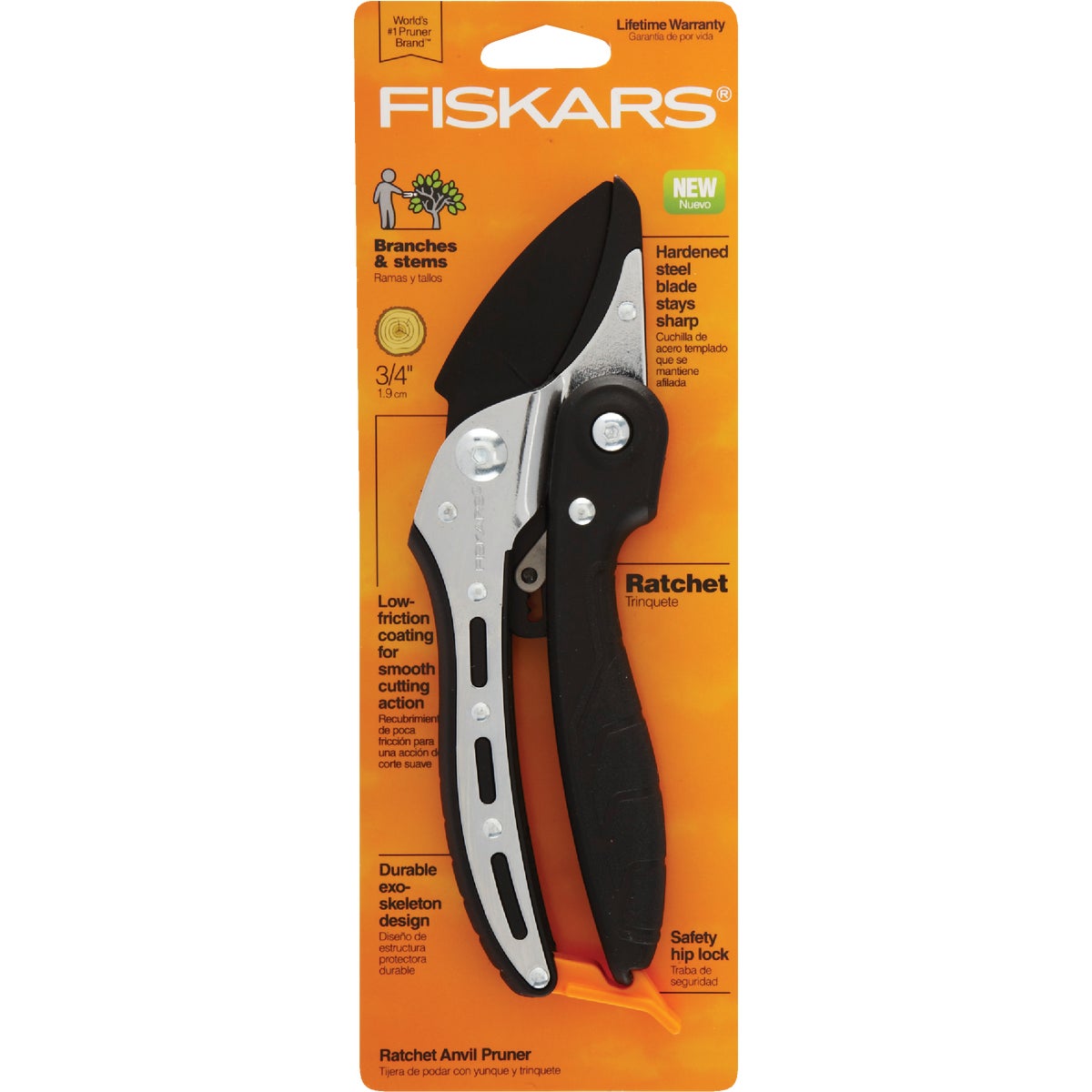 Fiskars 8 In. Ratchet Anvil Pruner