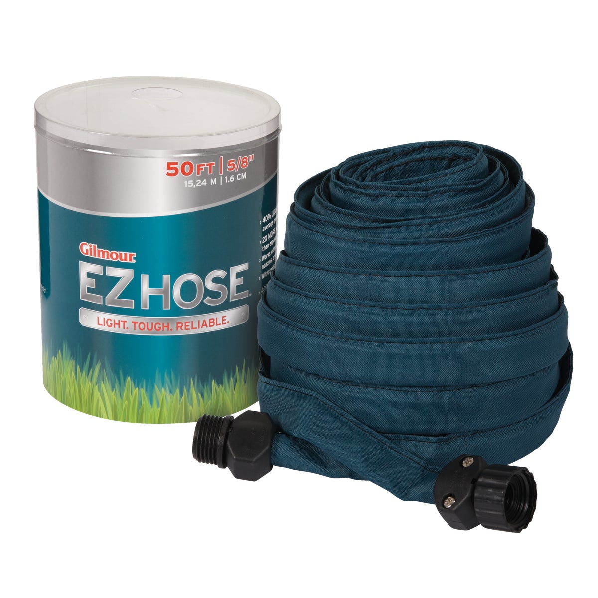 Gilmour EZ Hose 5/8 In. Dia. x 50 Ft. L. Flat Hose