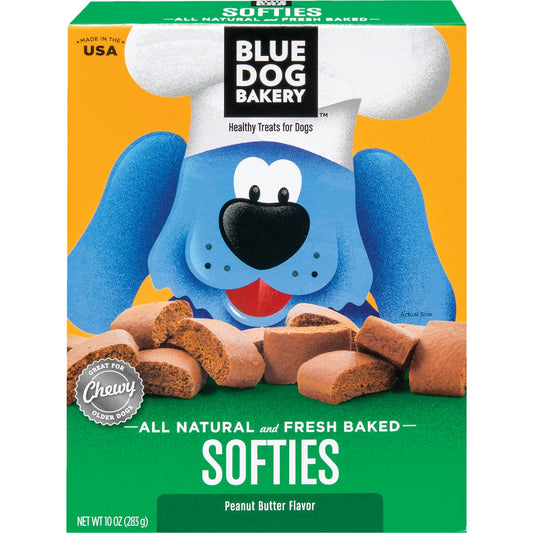 Blue Dog Bakery Softies Peanut Butter Chewy Dog Treat, 10 Oz.