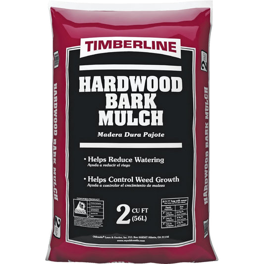 Timberline 2 Cu. Ft. Natural Brown Shredded Hardwood Mulch