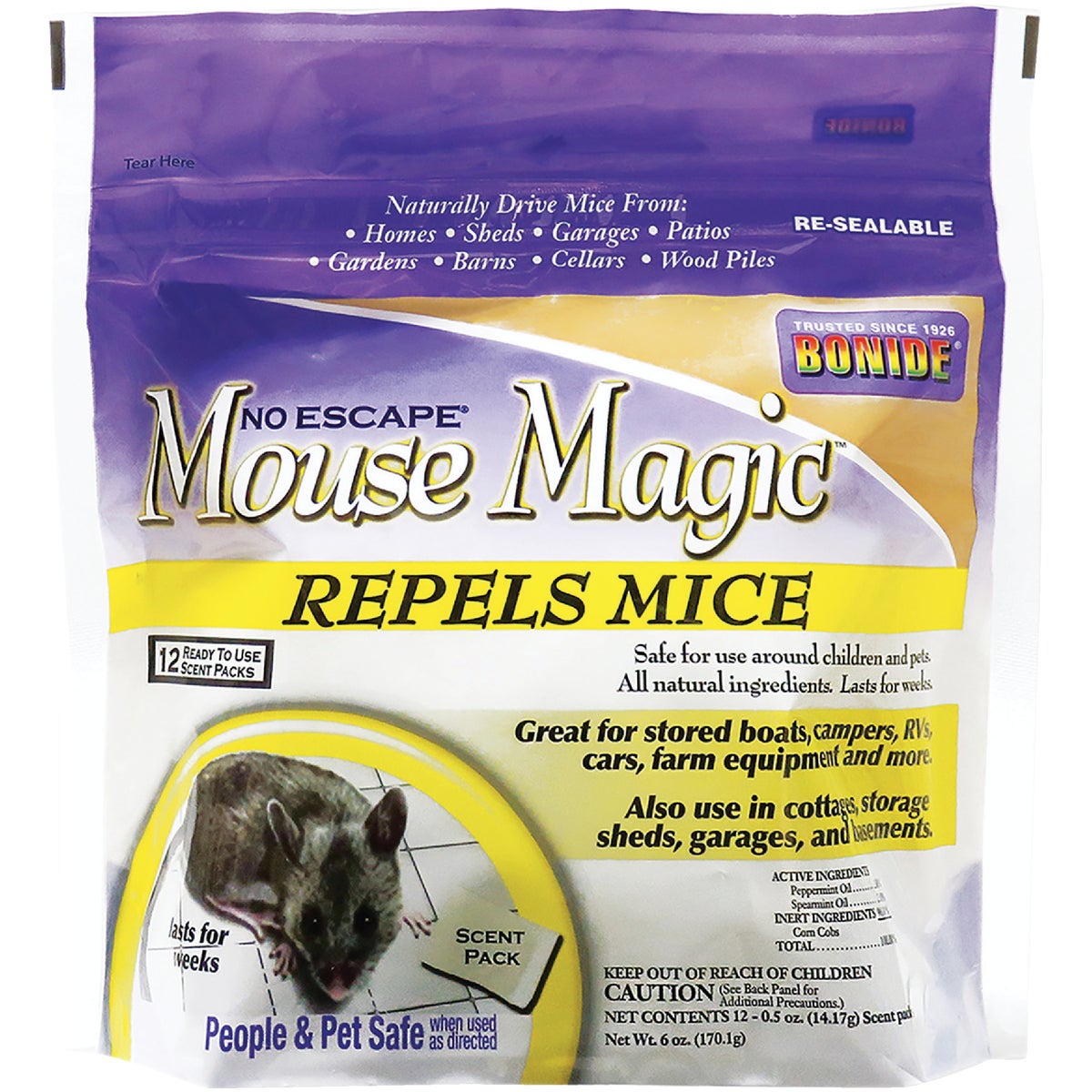 Bonide Mouse Magic 6 Oz. Granular Mouse Repellent (12-Pack)