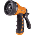 Dramm Heavy-Duty Metal 9-Pattern Nozzle, Orange
