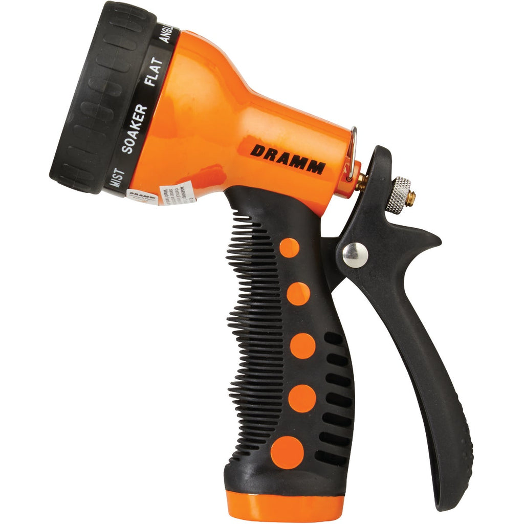 Dramm Heavy-Duty Metal 9-Pattern Nozzle, Orange