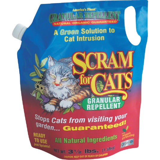 Scram For Cats 3.5 Lb. Granular Organic Animal Repellent