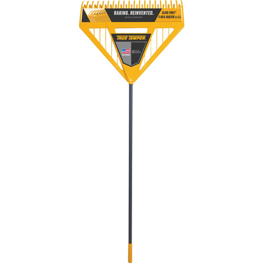 True Temper 26 In. Poly Dual Tine Leaf Rake (39-Tine)