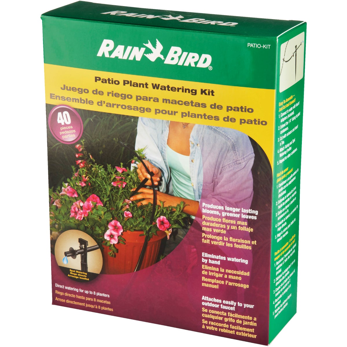 Rain Bird 10-Planter Patio Drip Irrigation Watering Kit