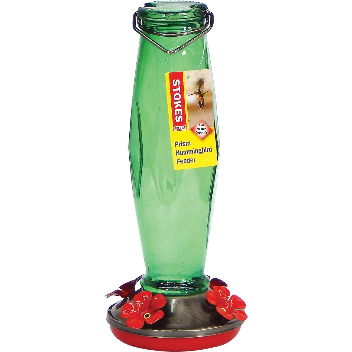 More Birds 15 Oz. Glass Prism Hummingbird Feeder