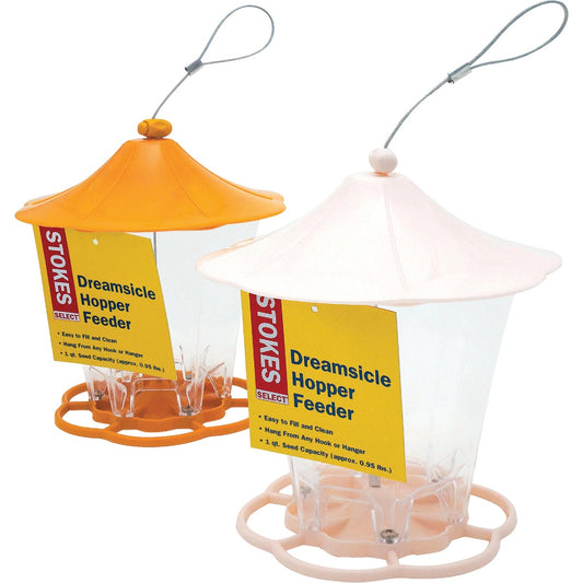 Stokes Select Plastic Dreamsicle Bird Feeder, 1 Qt.