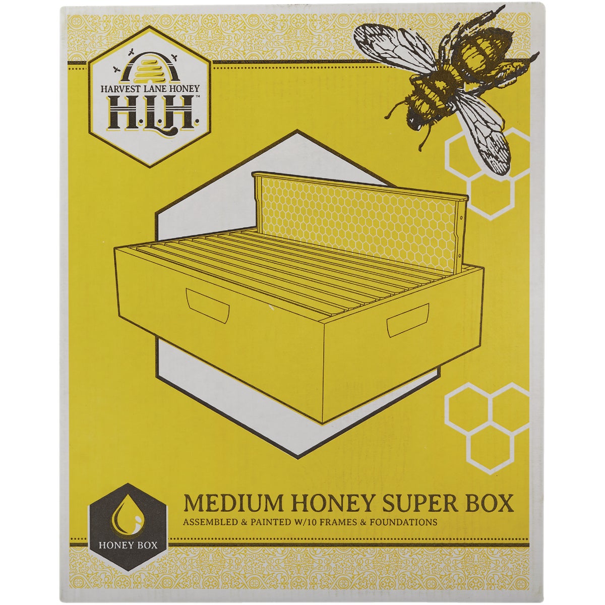 Harvest Lane Honey Medium Beehive, 10 Frames