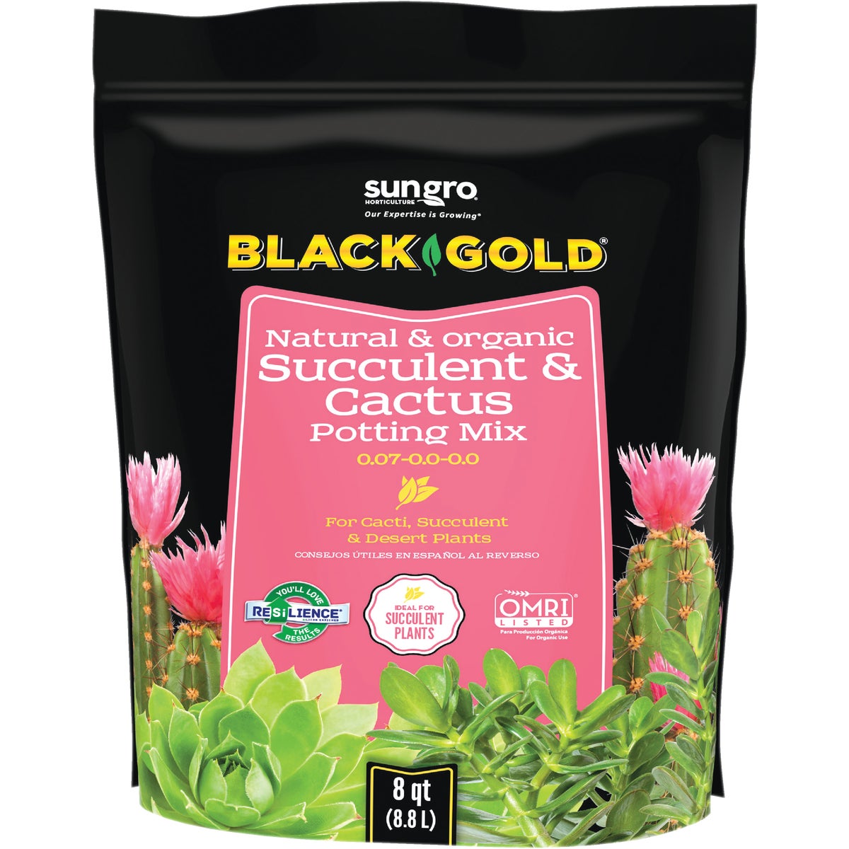 Black Gold 8 Qt. 8.3 Lb. Fast Draining Cactus Mix Potting Soil