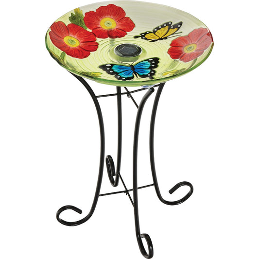 Best Garden Butterfly & Flower Solar Bird Bath