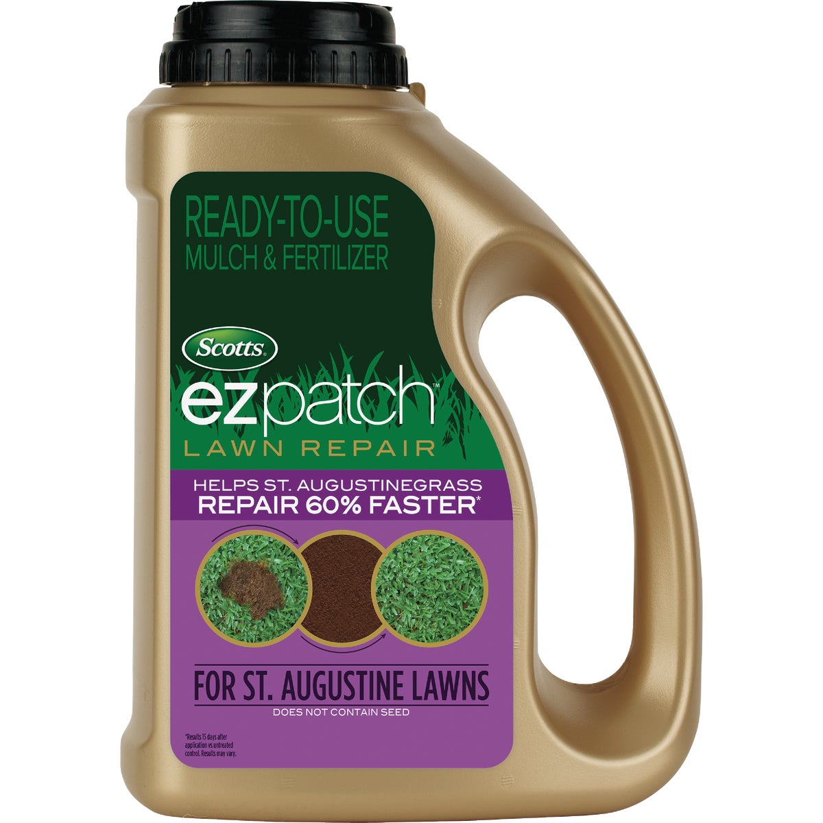 Scotts EzPatch For St. Augustinegrass 3.75 Lb. 85 Sq. Ft. 2-0-0 Lawn Fertilizer & Mulch