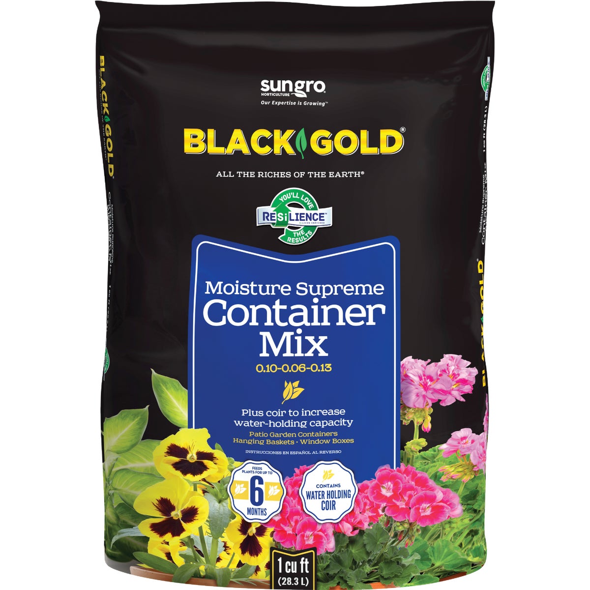 Black Gold Moisture Supreme 1 Cu. Ft. 19 Lb. Container Plants Potting Soil