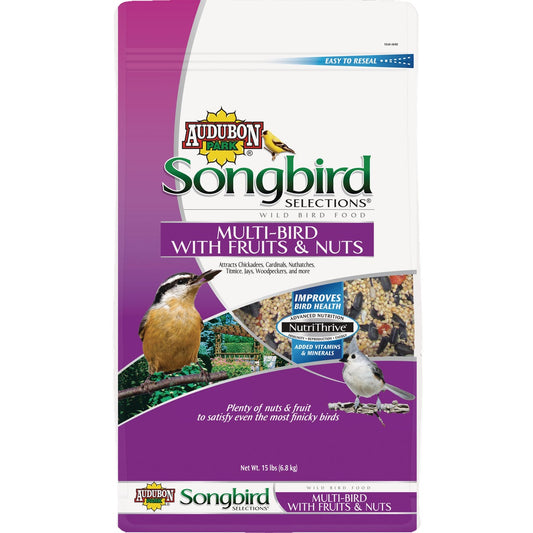 Audubon Park Songbird Selections 15 Lb. Fruit & Nut Wild Bird Seed