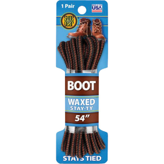 Shoe Gear Waxed 54 In. Round Boot Laces