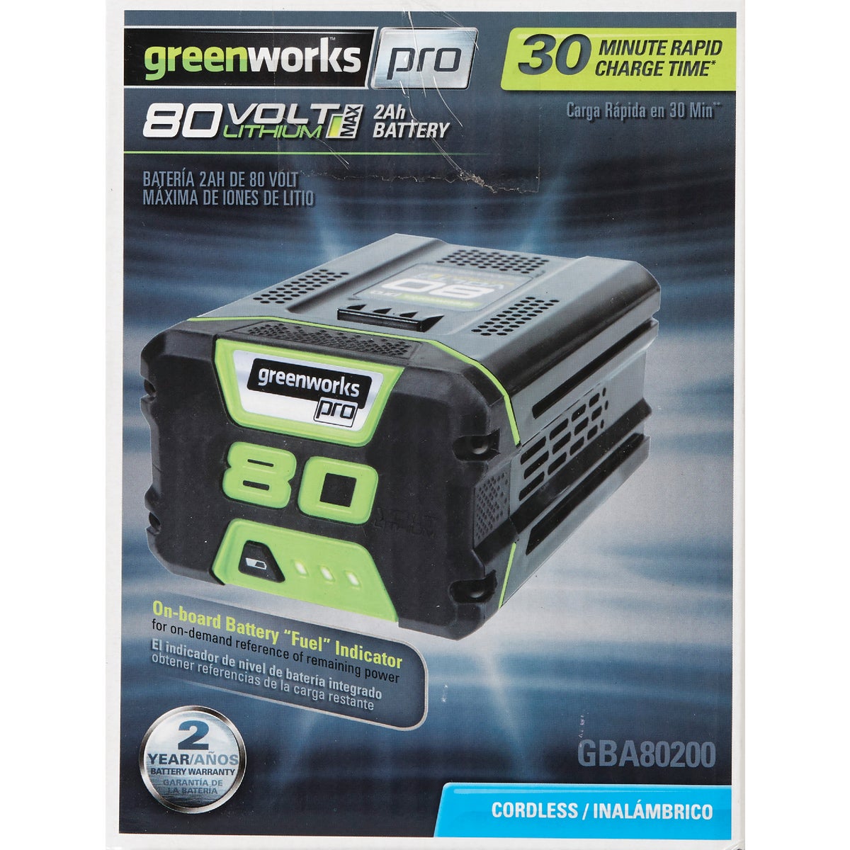 Greenworks Pro 80V 2AH Tool Replacement Battery