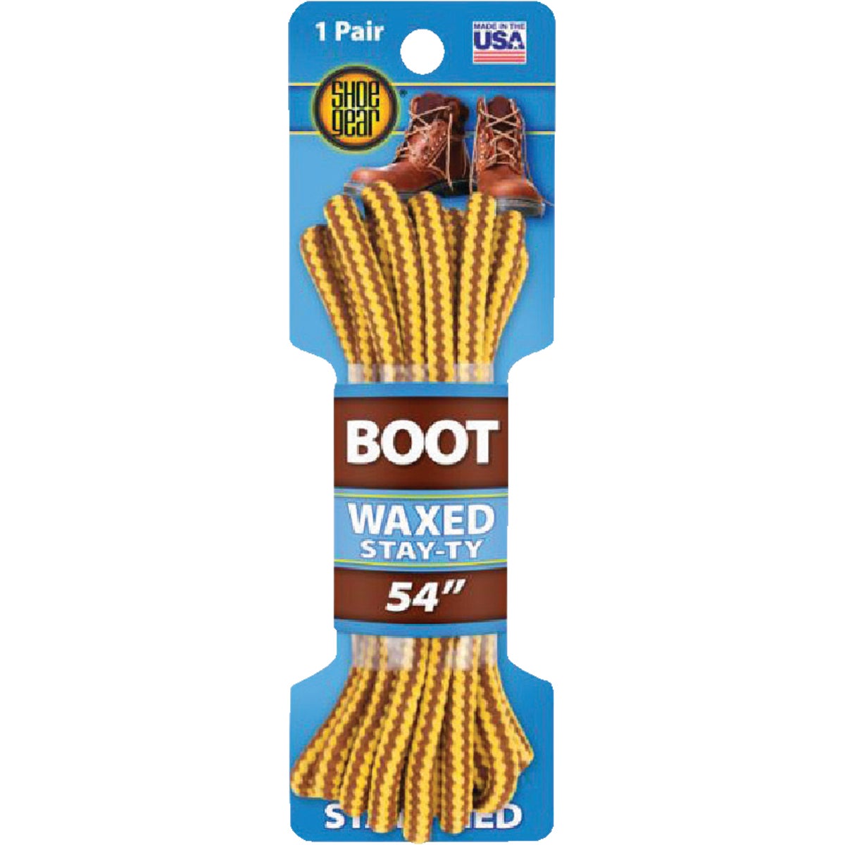 Shoe Gear Waxed 54 In. Round Boot Laces