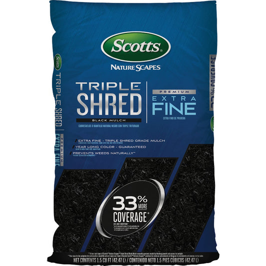 Scotts Naturescapes 1.5 Cu. Ft. Black Triple Shredded Wood Mulch