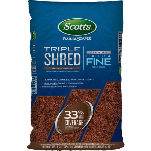 Scotts Naturescapes 1.5 Cu. Ft. Brown Triple Shredded Wood Mulch