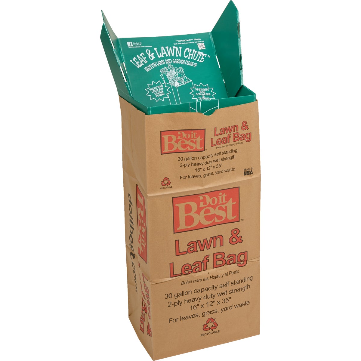 Luster Leaf 30 Gal. Corrugated Plastic Lawn & Yard Bag Holder