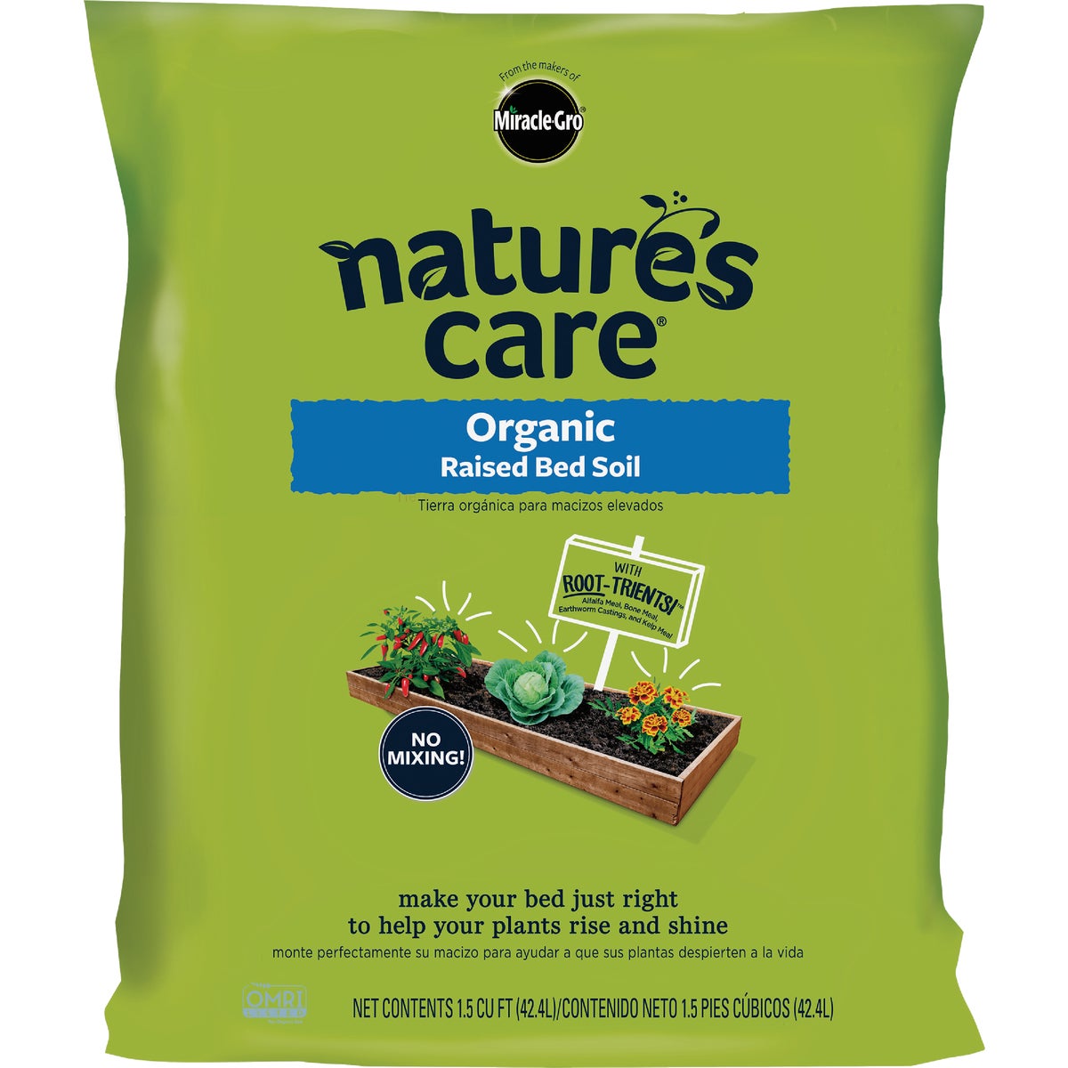 Miracle-Gro Nature's Care 1.5 Cu. Ft. Raised Bed Organic Garden Soil