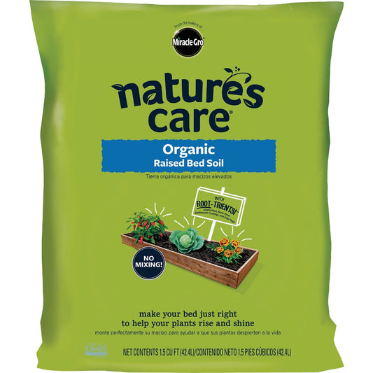 Miracle-Gro Nature's Care 1.5 Cu. Ft. Raised Bed Organic Garden Soil