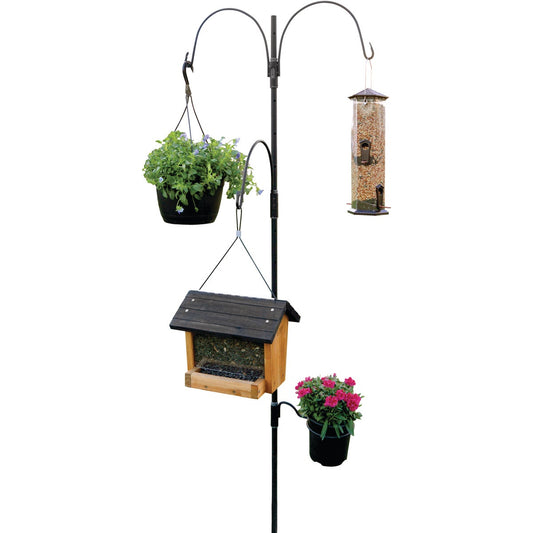 AdjustaPole 7 Ft. Steel Bird Feeder Pole Kit