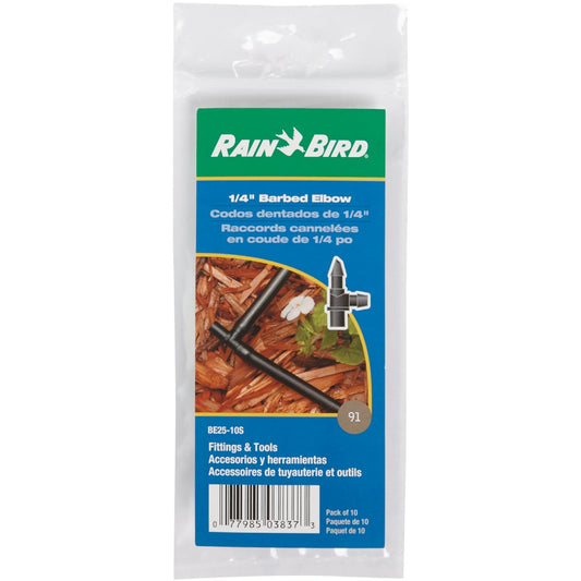 Rain Bird 1/4 In. Tubing Barbed Elbow (10-Pack)