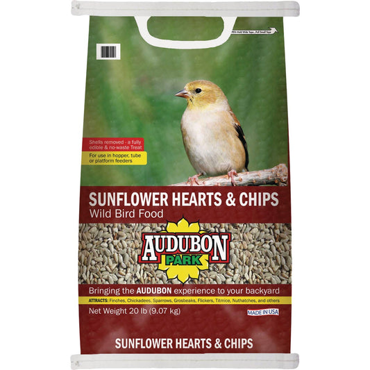 Audubon Park 20 Lb. Sunflower Hearts & Chips Wild Bird Seed