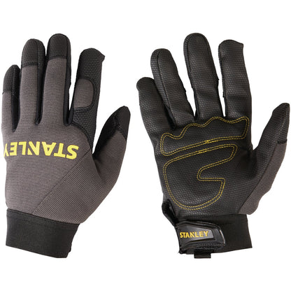 Stanley Men's Large Synthetic Fabric Padded Comfort Grip High Performance Glove