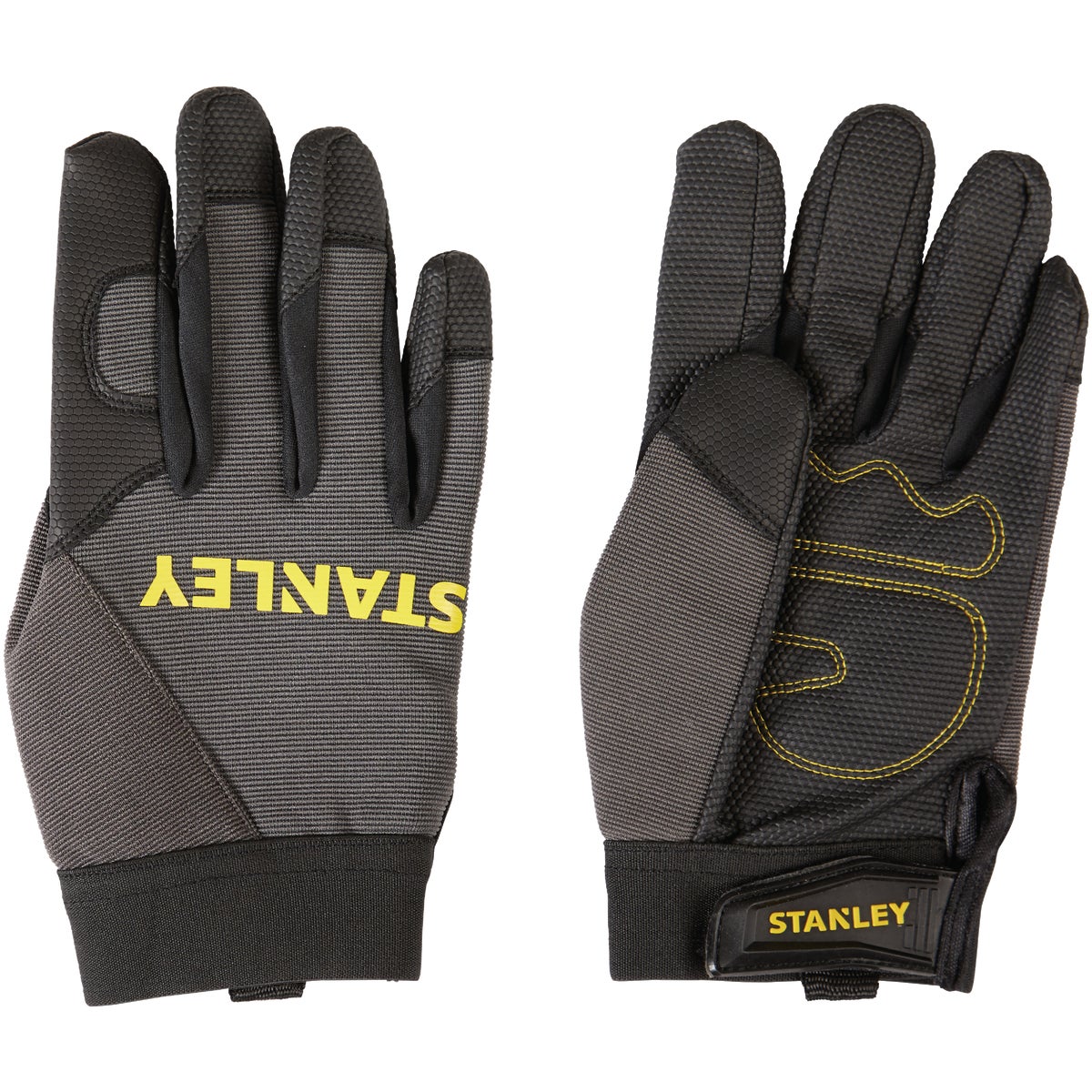 Stanley Men's Large Synthetic Fabric Padded Comfort Grip High Performance Glove