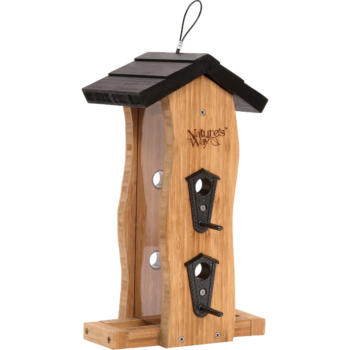 Nature's Way Natural Bamboo Vertical Wave Bird Feeder