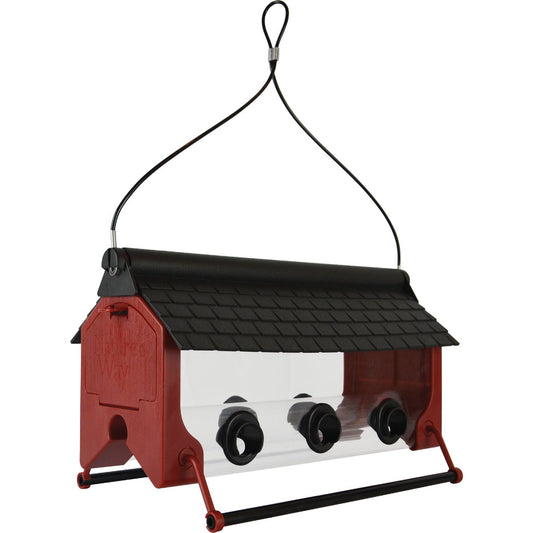 Nature's Way Red Plastic Horizontal Bird Feeder