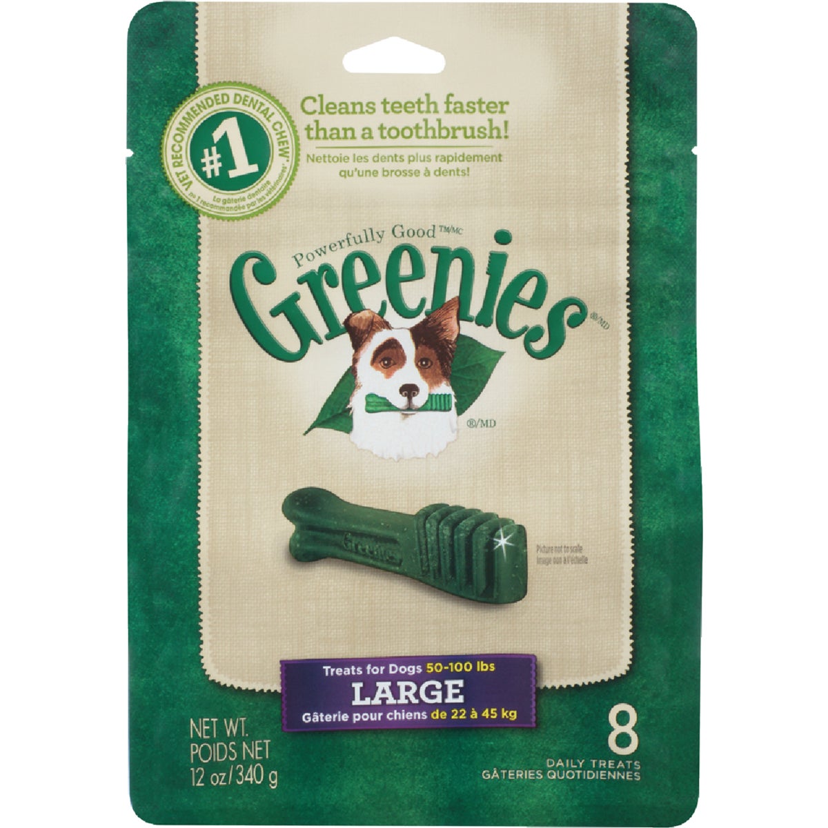 Greenies Large Dog Original Flavor Dental Dog Treat (8-Pack)