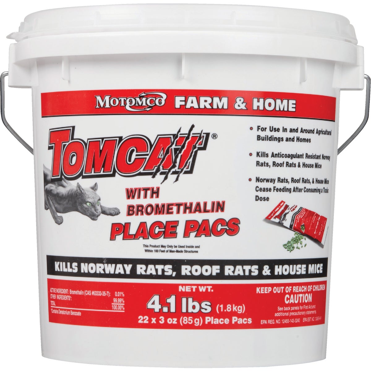 Tomcat Pellet Bait Pack Rat And Mouse Poison (22-Pack)