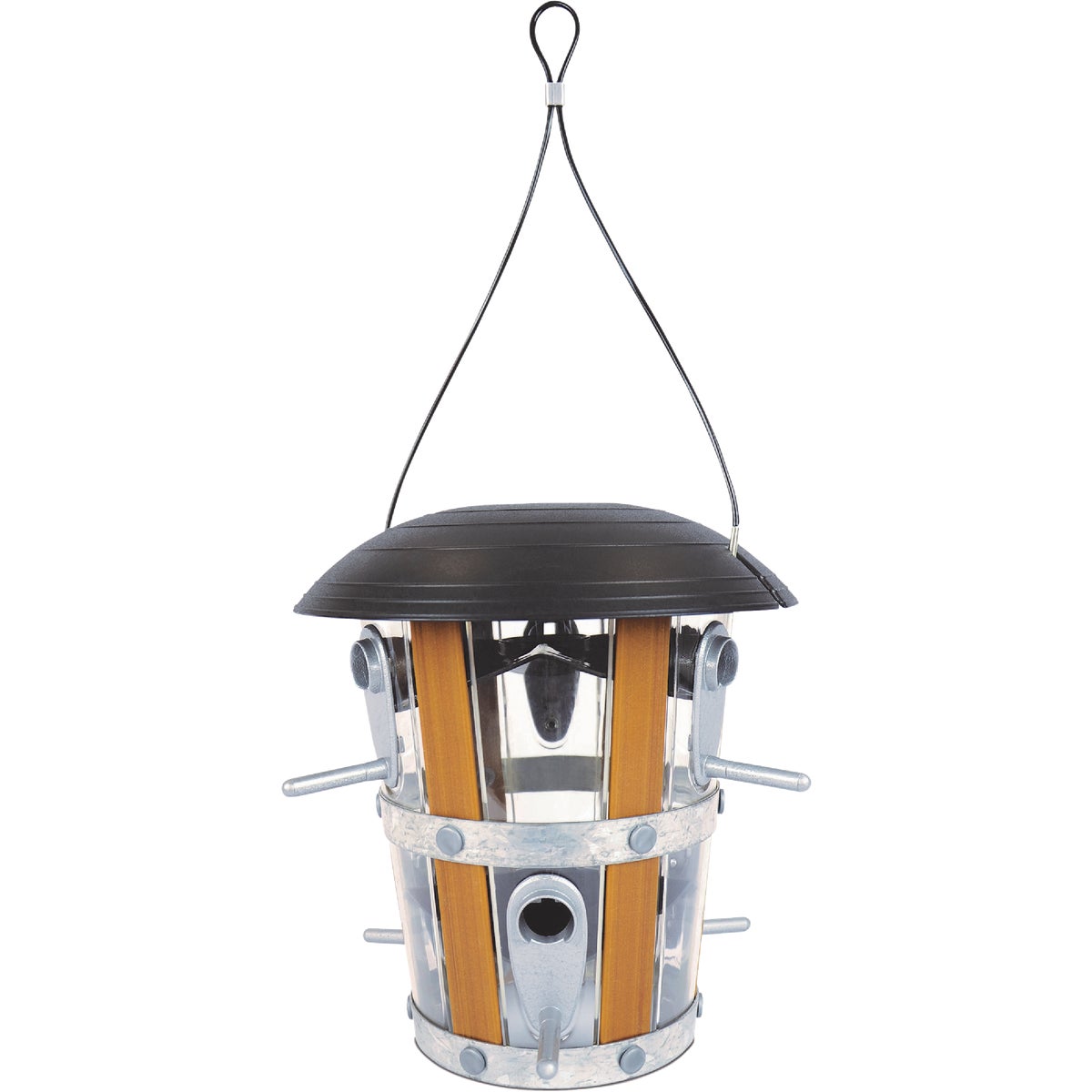 Nature's Way Bamboo Slat Plastic Lantern Bird Feeder