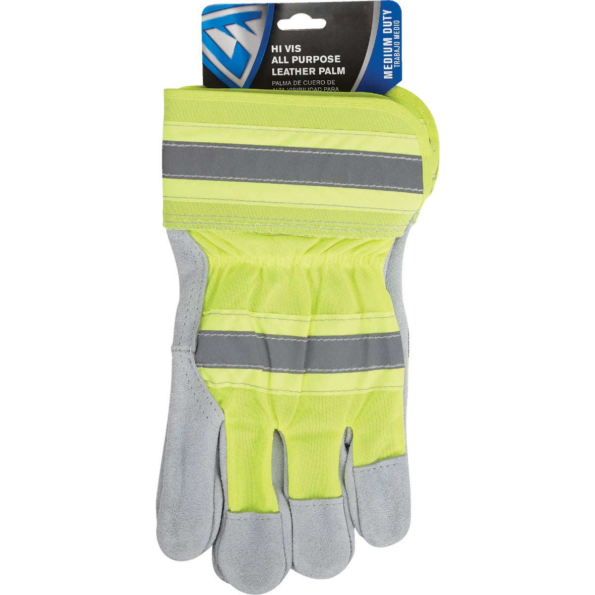 West Chester Protective Gear Men's XL Leather High Visibility Work Glove