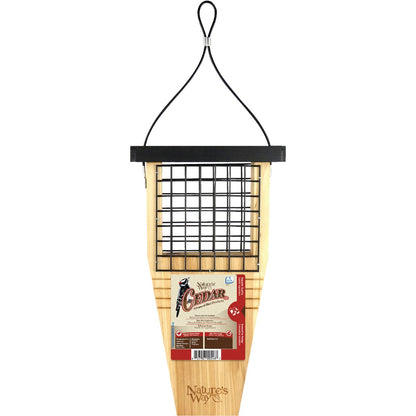 Nature's Way Natural 1-Cake Cedar Tail Prop Suet Feeder