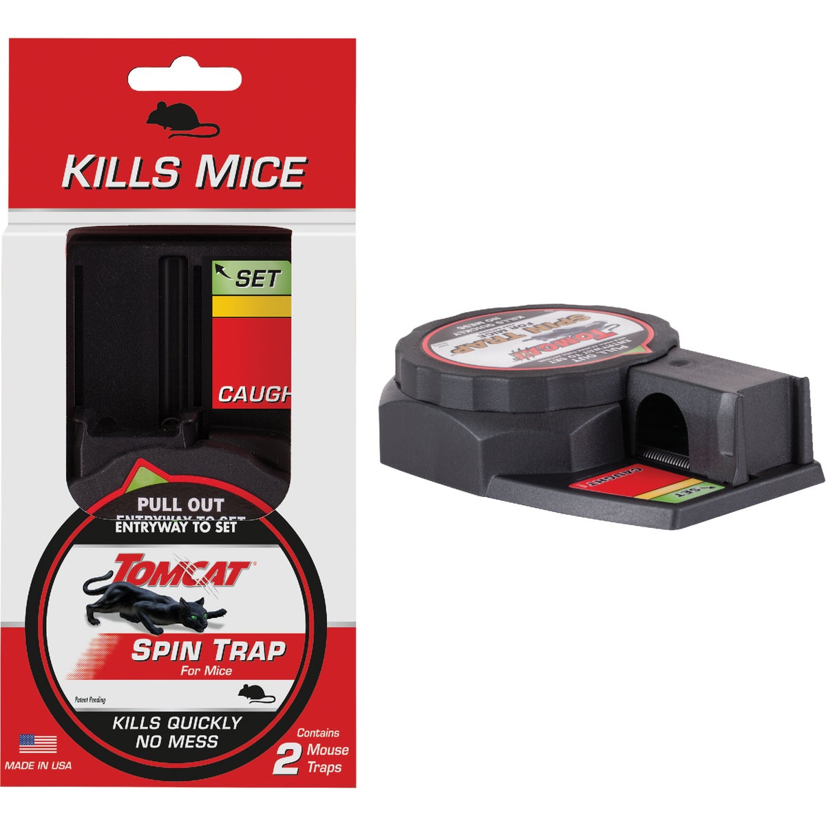 Tomcat Spin Trap Mechanical Mouse Trap (2-Pack)