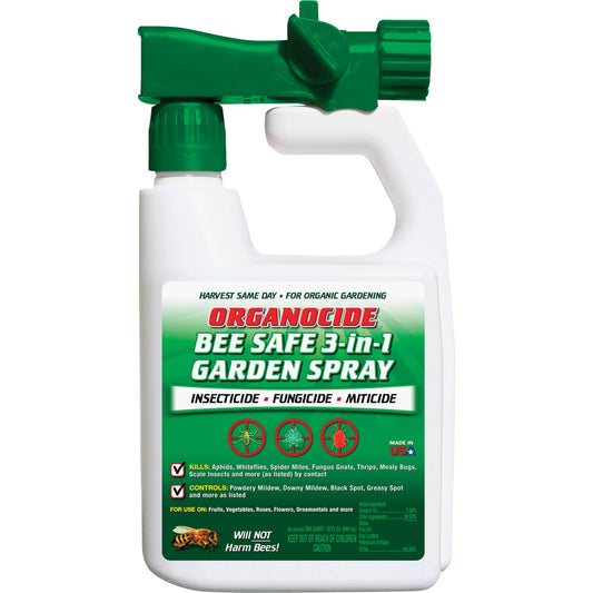 Organocide 32 Oz. Ready To Spray Hose End Organic Bee Safe 3-In-1 Garden Insect Killer