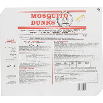 Mosquito Dunks Ready To Use Tablet Mosquito Killer (20-Pack)