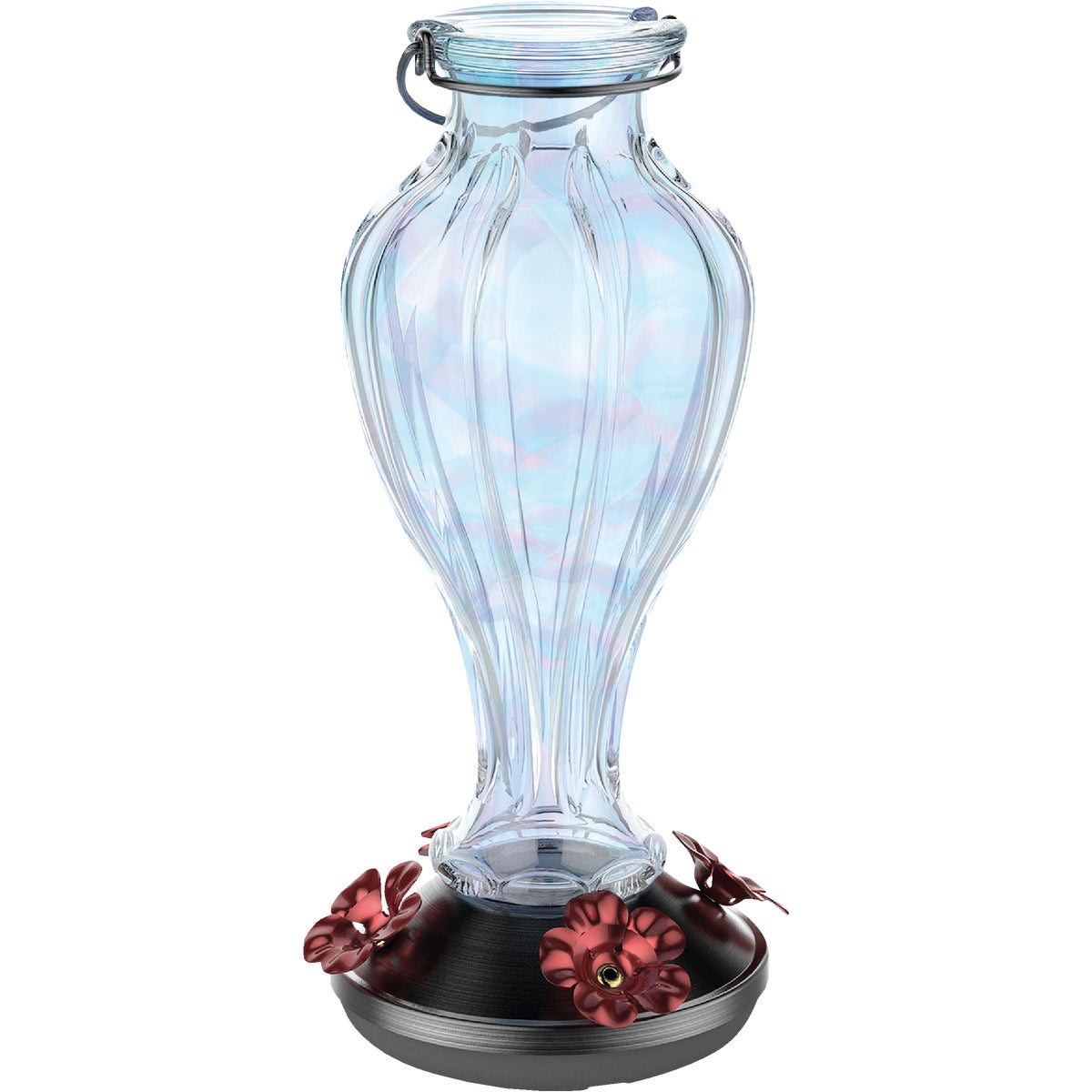 More Birds 24 Oz. Glass Candy Blossom Hummingbird Feeder