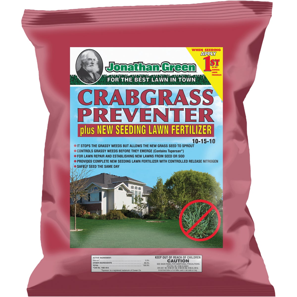 Jonathan Green 15 Lb. 5000 Sq. Ft. Lawn Fertilizer with Crabgrass Preventer
