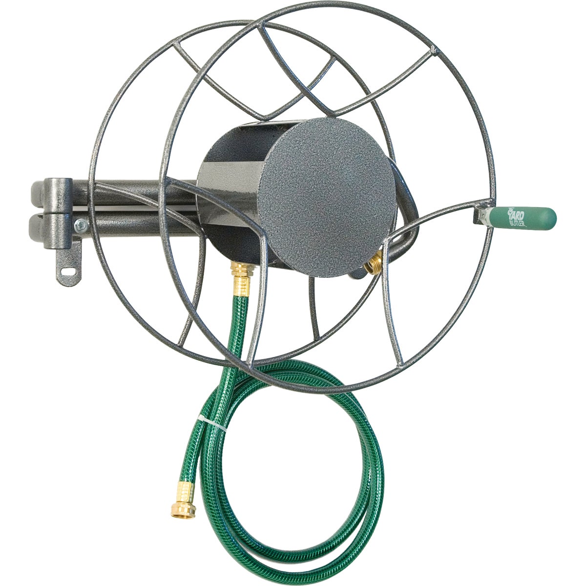 Yard Butler 100 Ft. x 5/8 In. Steel Swivel Wall Mount Hose Reel