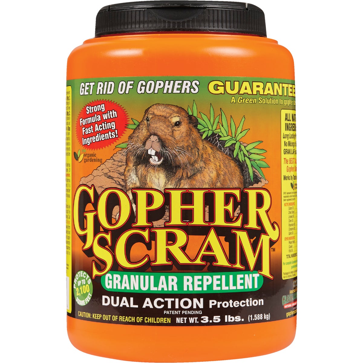 Gopher Scram 3.5 Lb. Granular Gopher Repellent