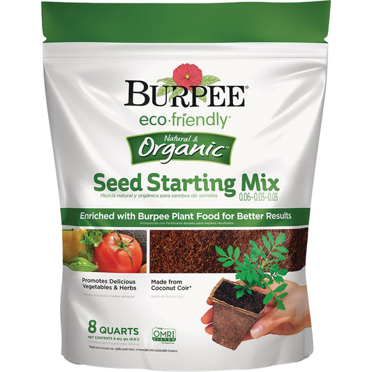 Burpee Eco-Friendly Natural & Organic 8 Qt. 6 Lb. Seed Starting Mix