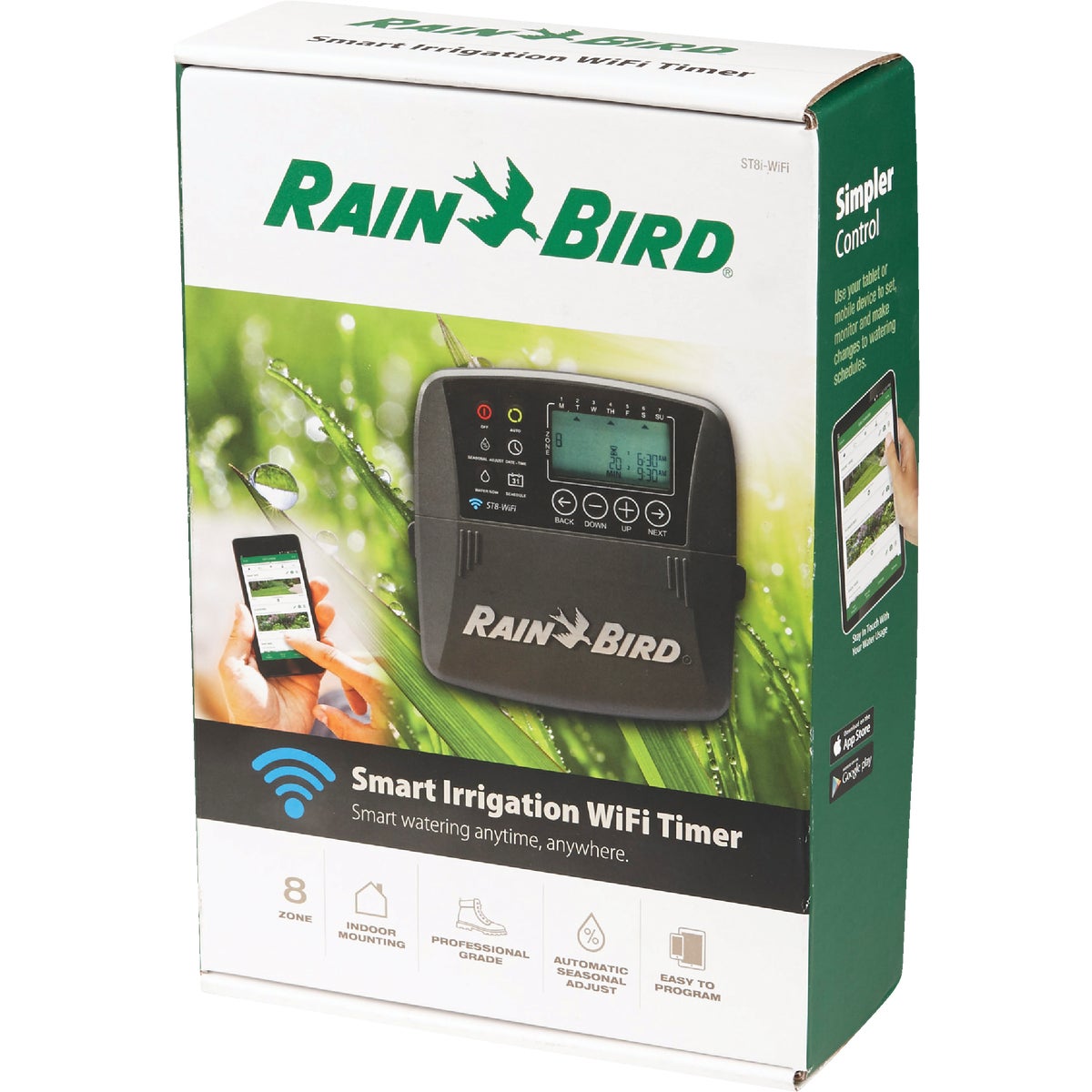 Rain Bird Smart WiFi 8-Station Indoor Plug-In Water Timer