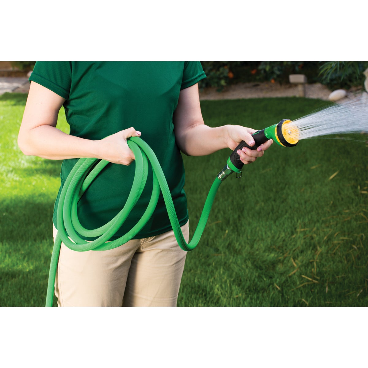 Miracle-Gro Ultralite Flex 1/2 In. Dia. x 50 Ft. L. Drinking Water Safe Flat Hose