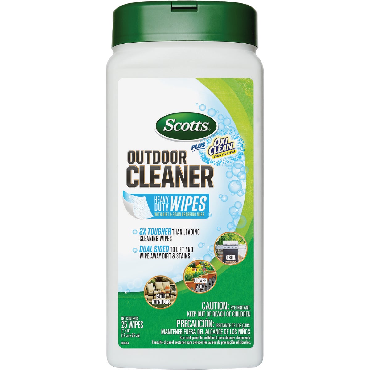 Scotts 25 Ct. Outdoor Cleaner Wipes Plus OxiClean