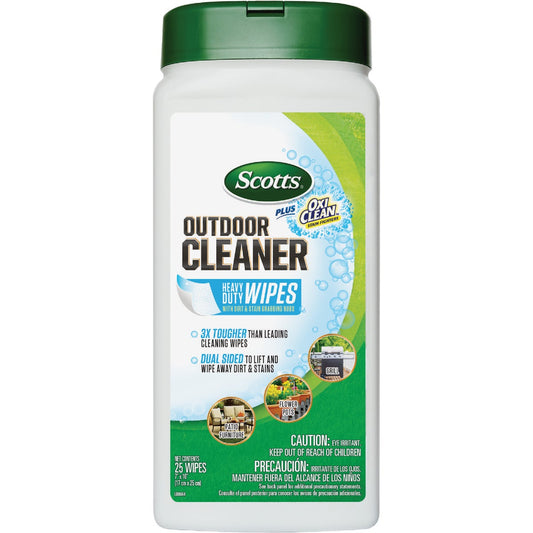 Scotts 25 Ct. Outdoor Cleaner Wipes Plus OxiClean